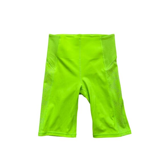 ATHLETA Women's Stay Fly 9" Neon Lime Yellow Shorts Size XS - Picture 6 of 7